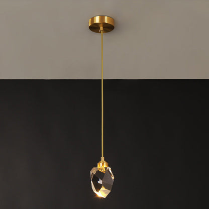 Lampe Suspendue Goutte d'Eau Dorée - Foivo