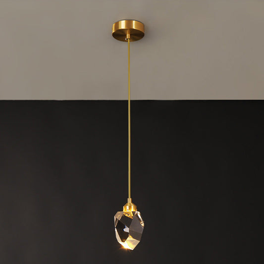 Lampe Suspendue Goutte d'Eau Dorée - Foivo