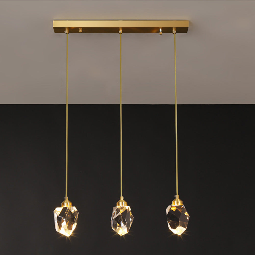 Lampe Suspendue Goutte d'Eau Dorée