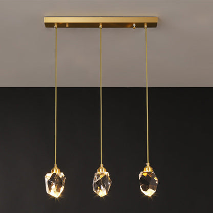 Lampe Suspendue Goutte d'Eau Dorée