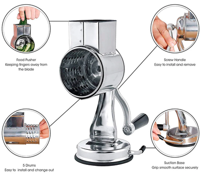 Râpe Rotative Multifonctionnelle de Cuisine 3