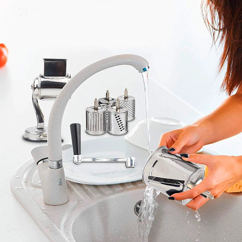 Râpe Rotative Multifonctionnelle de Cuisine 4