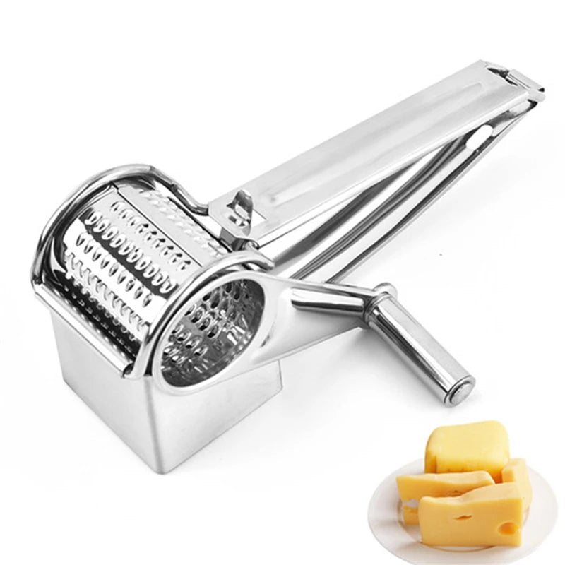 Râpe à Fromage Manuelle Rotative Multifonctionnelle Avec Tambours Interchangeables 5