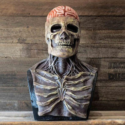 Masque Crâne Détaillé avec Cerveau