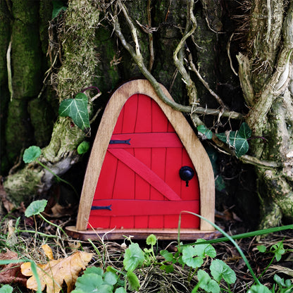 Porte de Fée en Bois Miniature pour Jardin