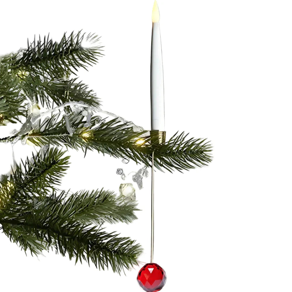 Guirlande de Noël Lumières LED Bougies Sécuritaires - BlxckFR