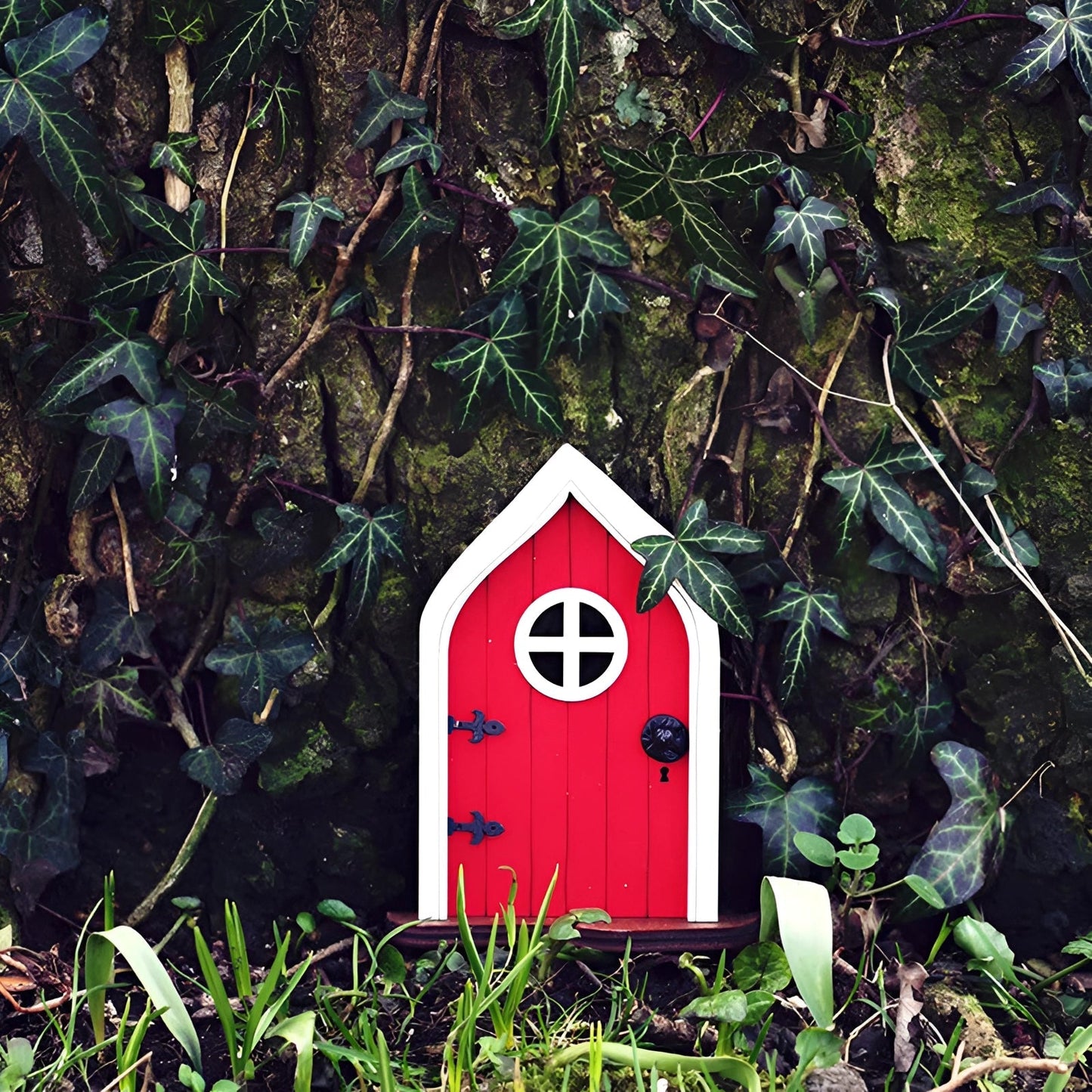 Porte de Fée en Bois Miniature pour Jardin