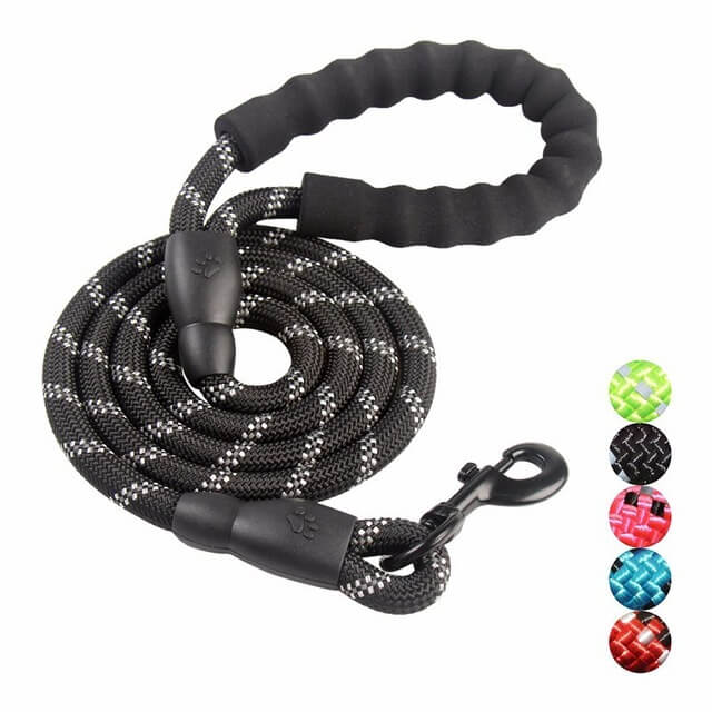 Laisse Réfléchissante pour Chien | Nylon Résistant et Crochet Tournant 360° - Foivo