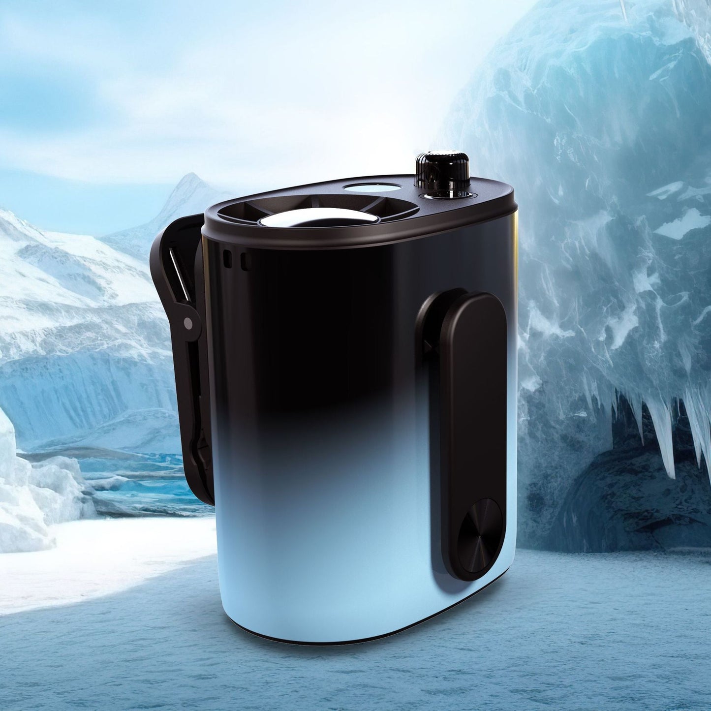 Refroidisseur d'air portable unisexe avec compartiment à glace et chargement USB 2