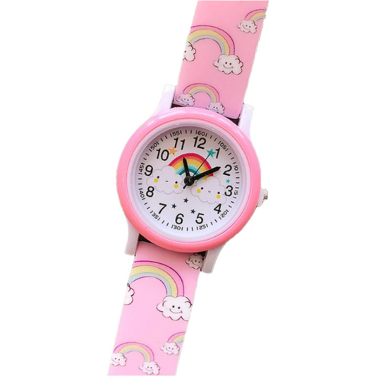 Montre Enfants Colorée Silicone - Apprentissage Heure Amusant - BlxckFR