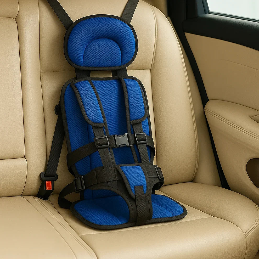 Rehausseur voiture enfant avec dossier et harnais réglable, assise rembourrée pour trajets en voiture-accessoires-Bleu-S (Age 0-4)-Oslo France