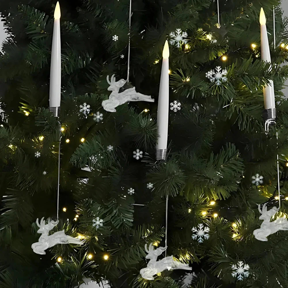 Guirlande de Noël Lumières LED Bougies Sécuritaires