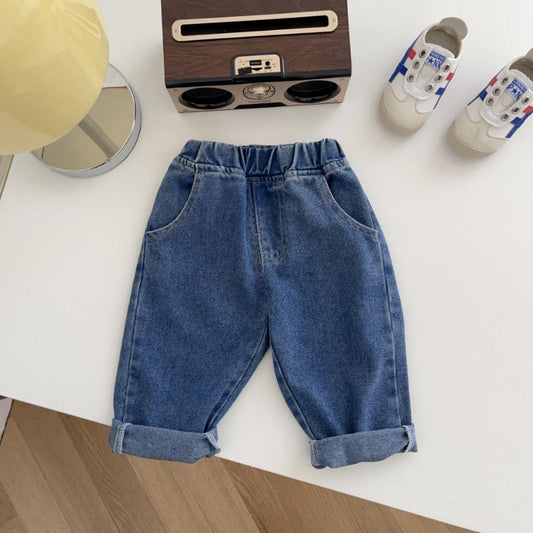 Pantalon Garçon Décontracté – Coton, Ceinture Réglable, Bleu Marine, Noir, Pêche, 0-5 Ans - BlxckFR