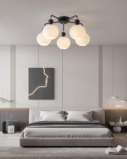 Lumière Suspendue en Verre Chic | Éclairage Doux et Raffiné