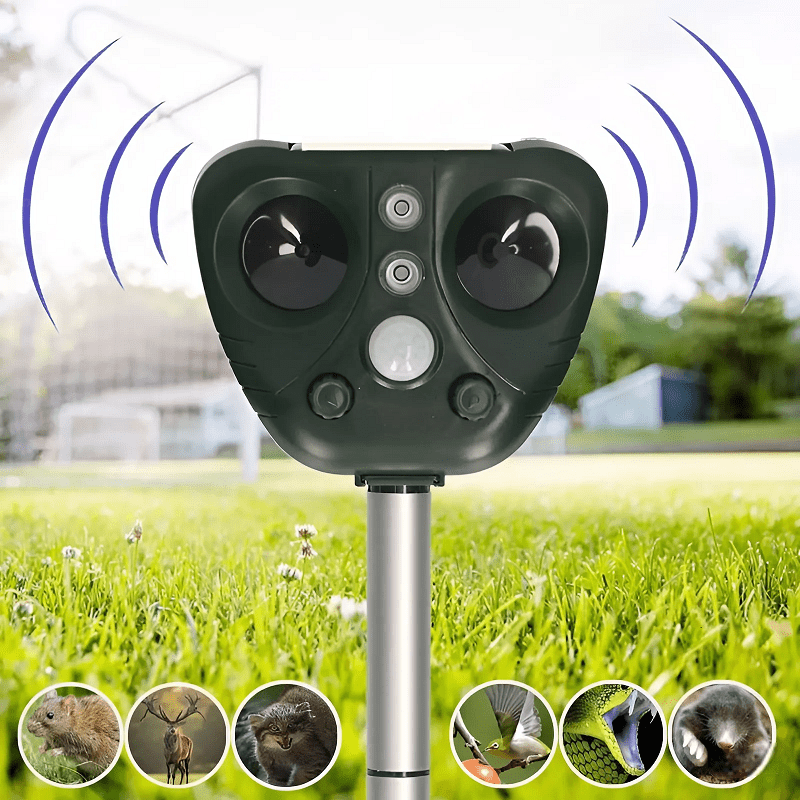 Répulsif Ultrasonique Solaire Jardin Protection Durable