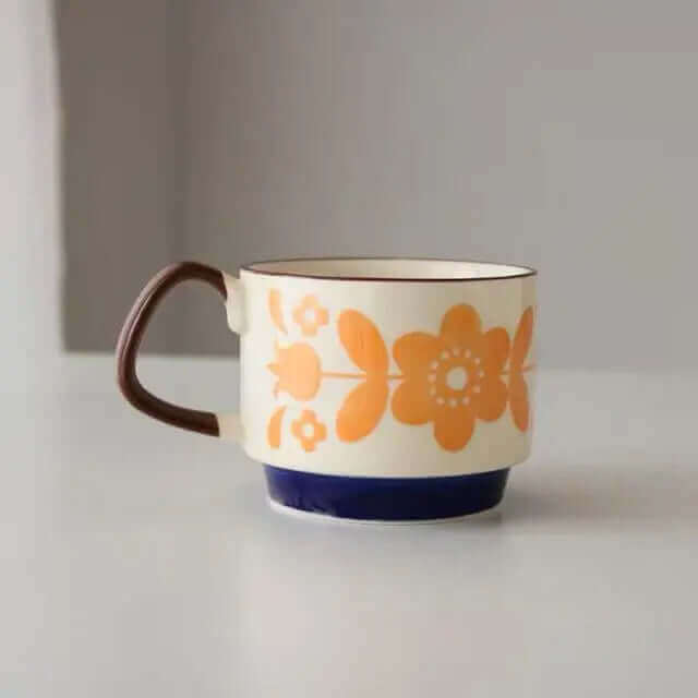 Tasses à Café Céramique Vintage - Design Chic et Fonctionnel
