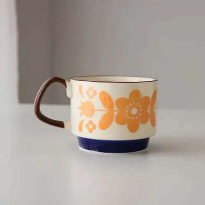 Tasses à Café Céramique Vintage - Design Chic et Fonctionnel