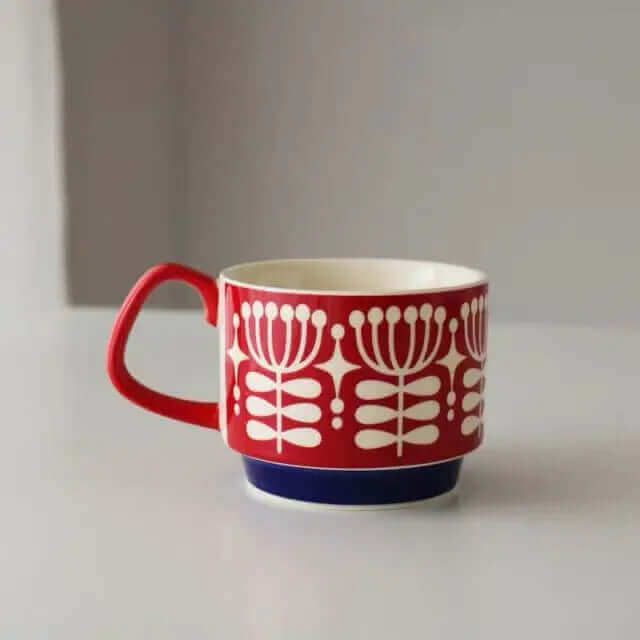 Tasses à Café Céramique Vintage - Design Chic et Fonctionnel