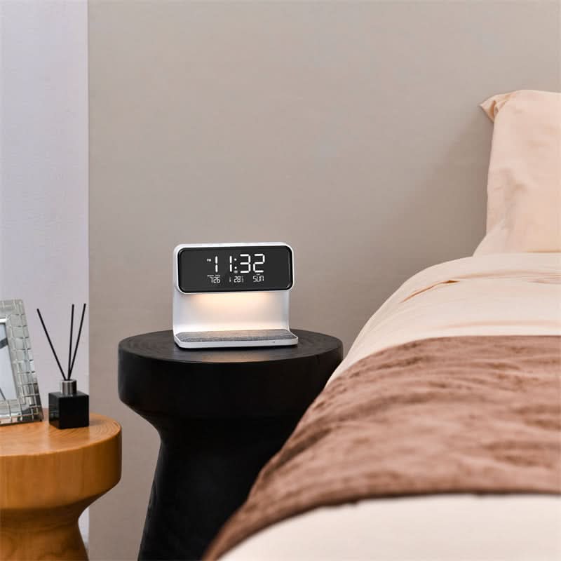 Réveil Numérique Multifonction avec Lampe LED et Chargeur Intégré 6