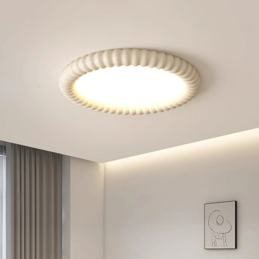 Lampe Plafond Élégante Ondulations - Éclairage LED Doux et Rassurant - Foivo