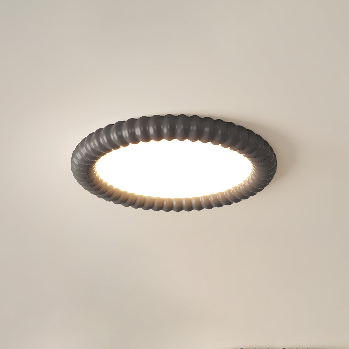Lampe Plafond Élégante Ondulations - Éclairage LED Doux et Rassurant