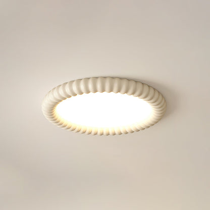 Lampe Plafond Élégante Ondulations - Éclairage LED Doux et Rassurant