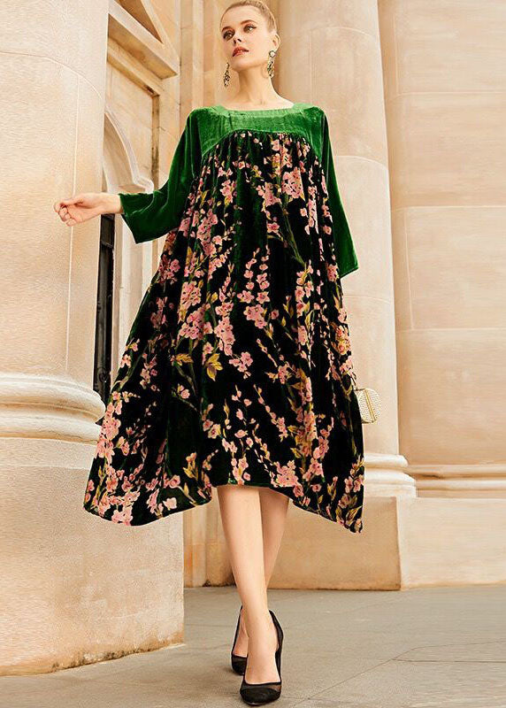 Robe Longue Femme Imprimée Patchwork 3