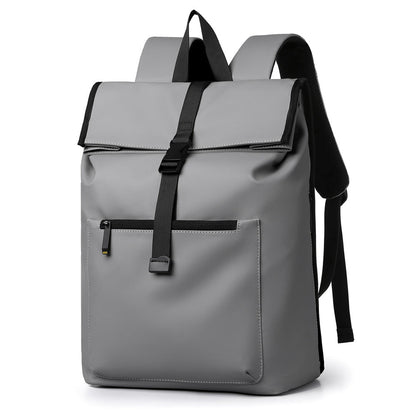 Sac à dos unisexe Imperméable Rabat à boucle Poche zippée Style urbain - Foivo