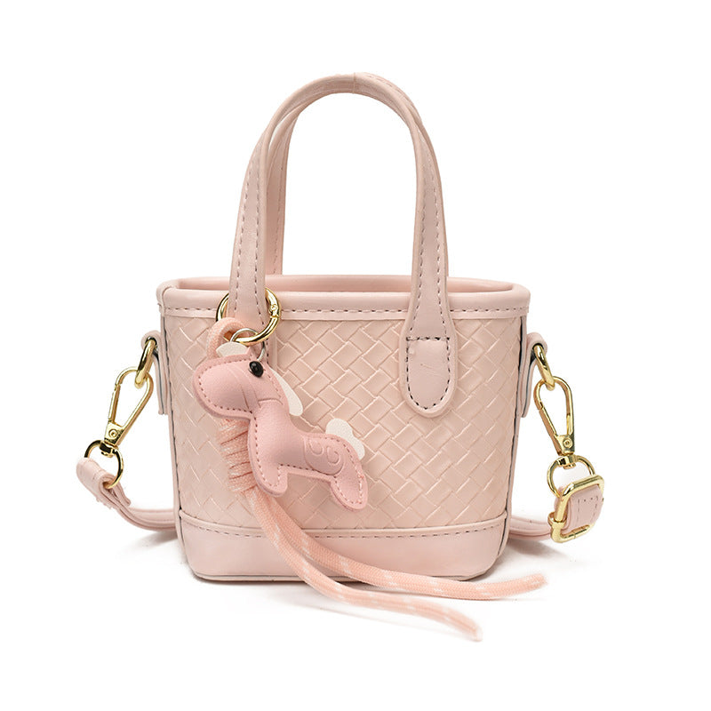 Sac à main Femme Effet Tressé Anses Doubles Bandoulière Amovible - Foivo