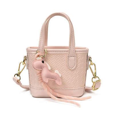 Sac à main Femme Effet Tressé Anses Doubles Bandoulière Amovible - Foivo
