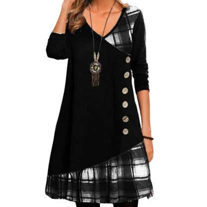 Robe Midi Femme Coupe Décontractée - Foivo