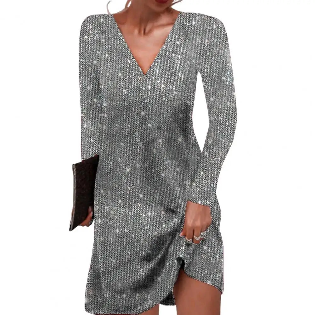 Robe Mini Femme à Paillettes Festive 7