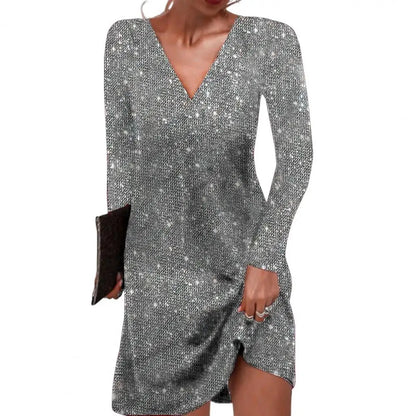 Robe Mini Femme à Paillettes Festive 7