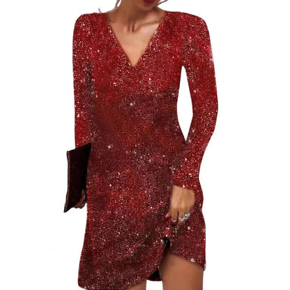 Robe Mini Femme à Paillettes Festive 8