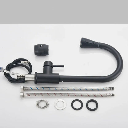 Robinet Cuisine Monocommande Extractible Moderne avec Pulvérisateur 3