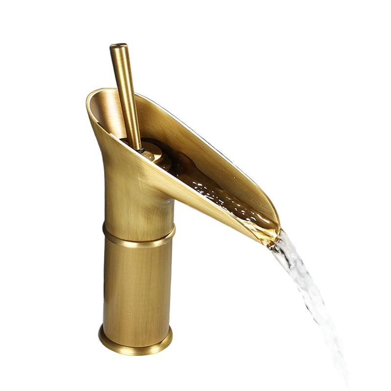 Robinet Lavabo Métal Cascade Style Rétro - Foivo