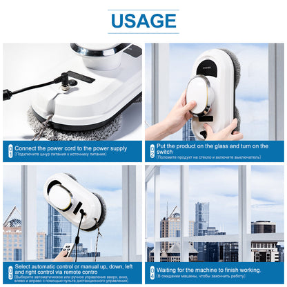 Robot Lave-Vitres Intelligent avec Télécommande 2