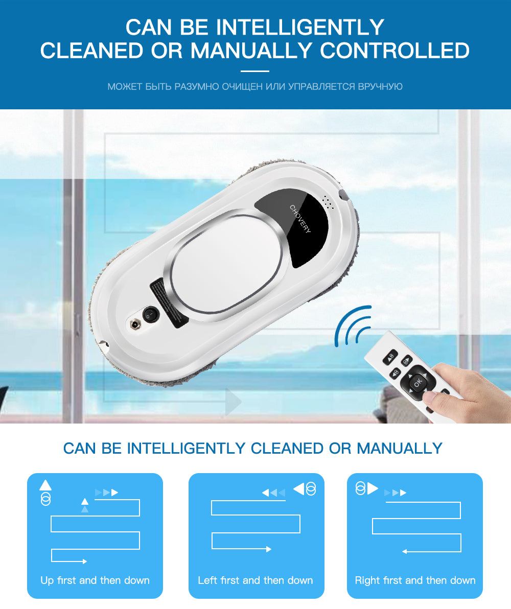 Robot Lave-Vitres Intelligent avec Télécommande 6