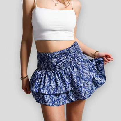 Jupe Courte Élégante pour Été avec Culotte Intérieure