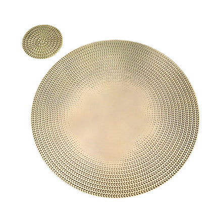 Sous-verres Ronds Décoratifs en Verre