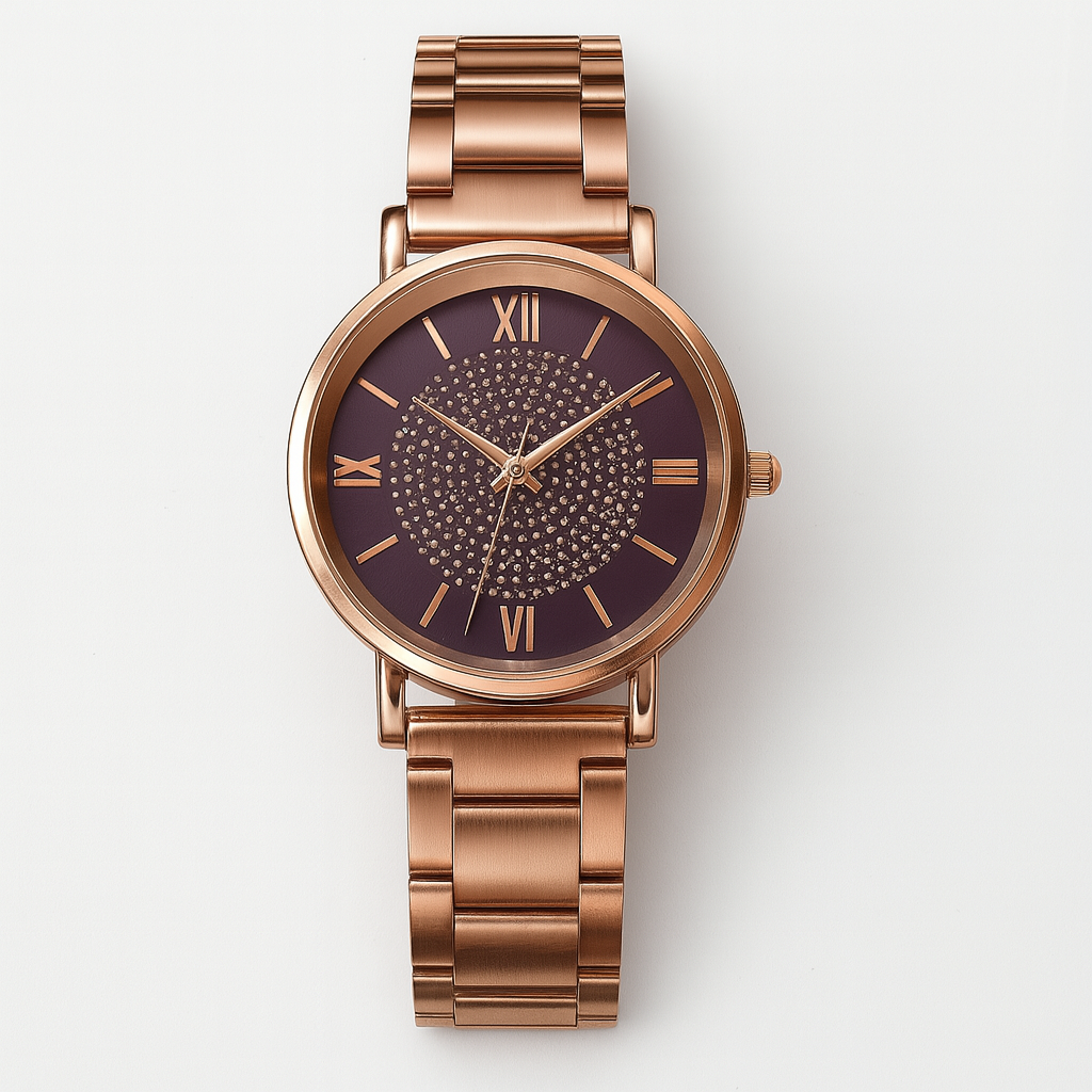 Montre Élégante Or Rose Luxe - Foivo