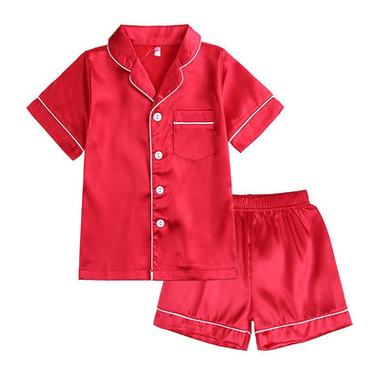 Ensemble de Pyjama En Soie Doux pour Enfants