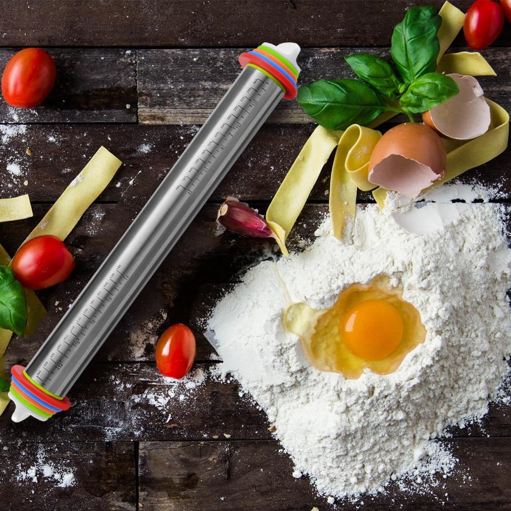 Rouleau à pâtisserie Réglable en Acier Inoxydable 0