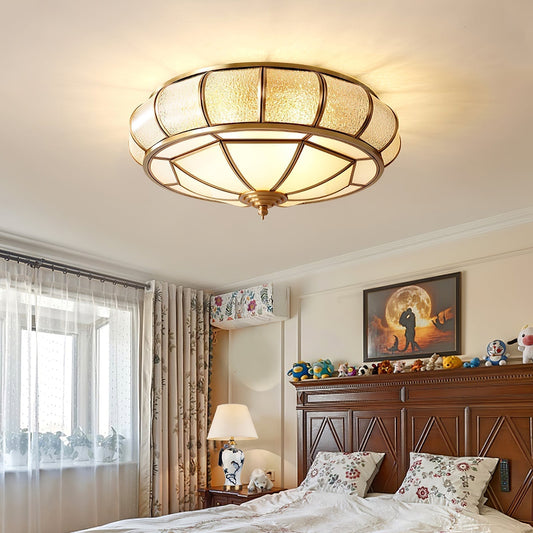Luminaire Plafond Verre Dépoli LED - Design et Raffiné pour Intérieur - Foivo