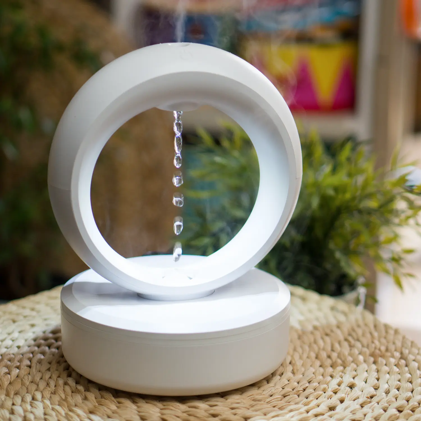 Purificateur d'air Blanc Design Élégant avec Diffuseur de Brume - BlxckFR