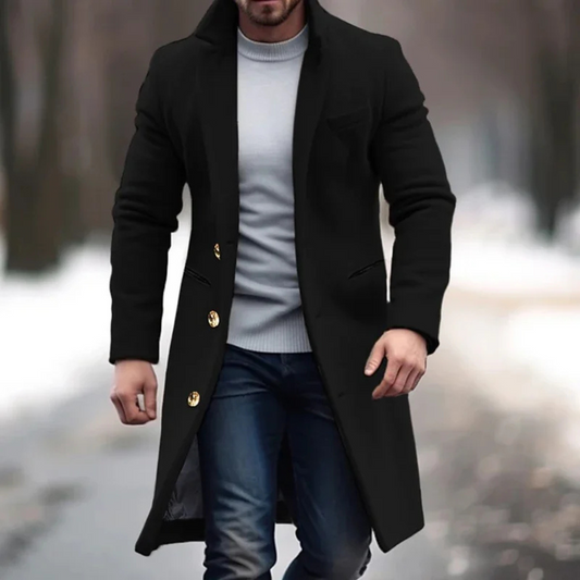 Veste Homme Laine Mélange Hiver Élégante - Foivo