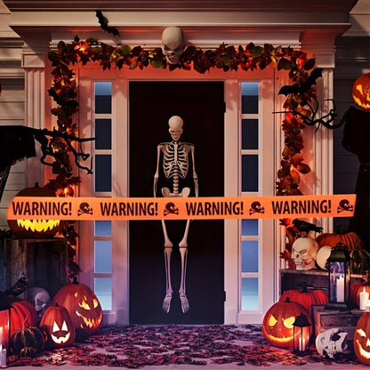 Ruban Avertissement Halloween Plastique Durable Effrayant