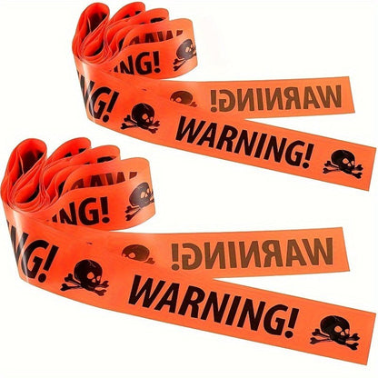 Ruban Avertissement Halloween Plastique Durable Effrayant