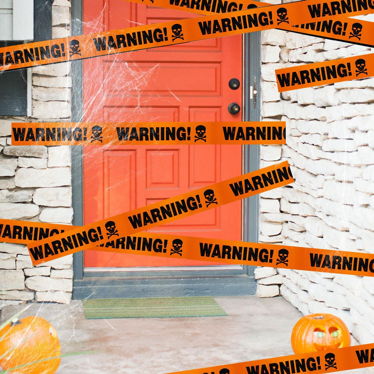 Ruban Avertissement Halloween Plastique Durable Effrayant