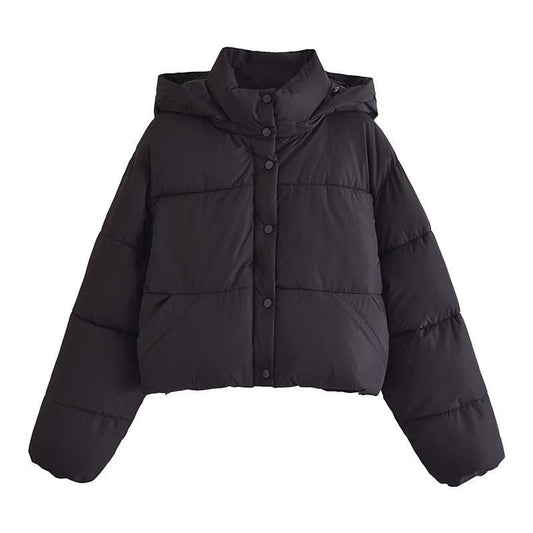 Manteau Doudoune Femme Élégant Court Hiver - Foivo